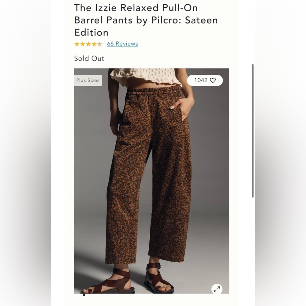 Anthropologie Pilcro Izzie Relaxed Barrel Pants XS